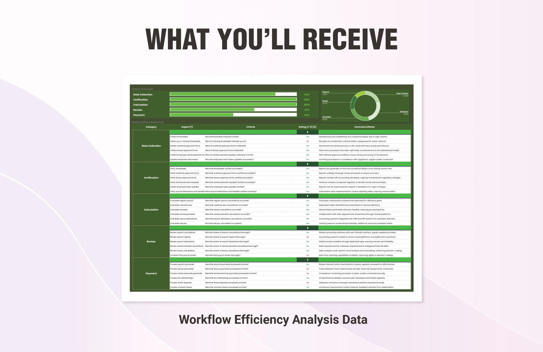 Payroll Accounting Workflow Efficiency Analysis Template