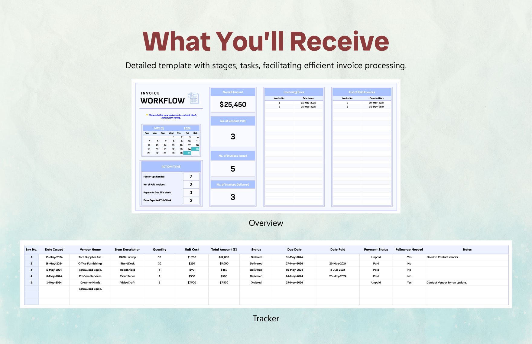 Invoice Processing Workflow Template