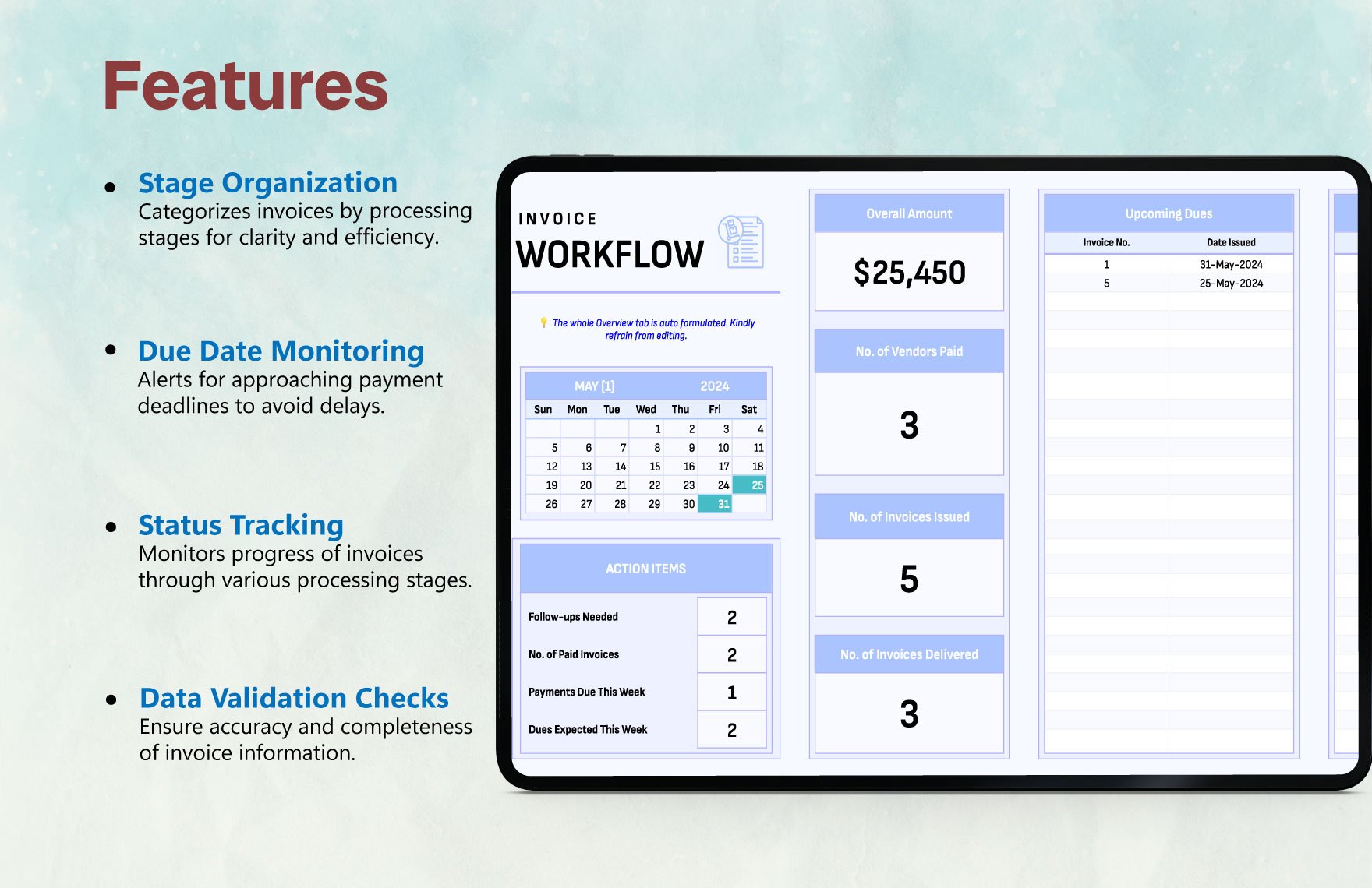 Invoice Processing Workflow Template