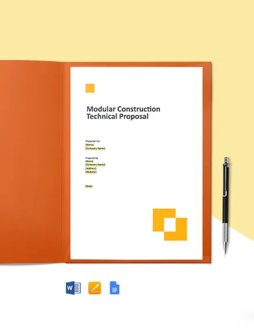 Construction Technical Proposal Template