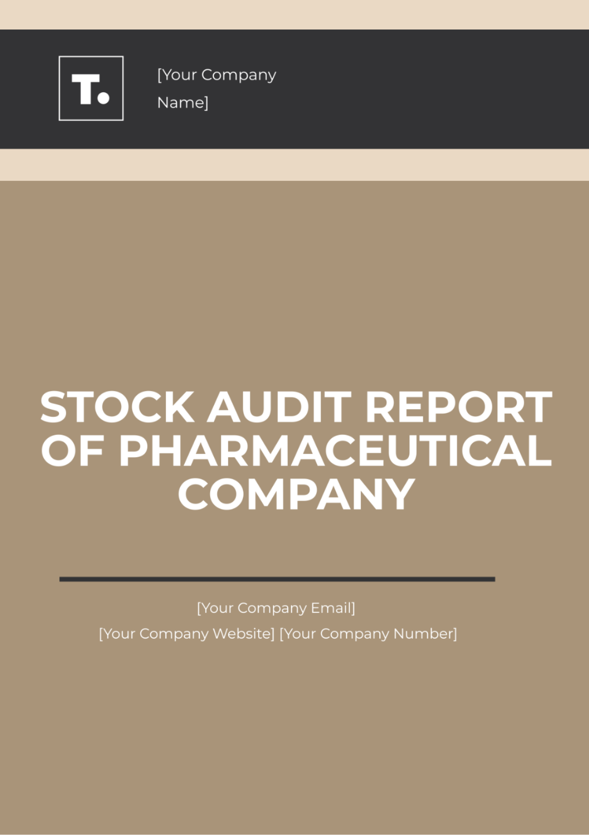 Stock Audit Report of Pharmaceutical Company Template - Edit Online & Download