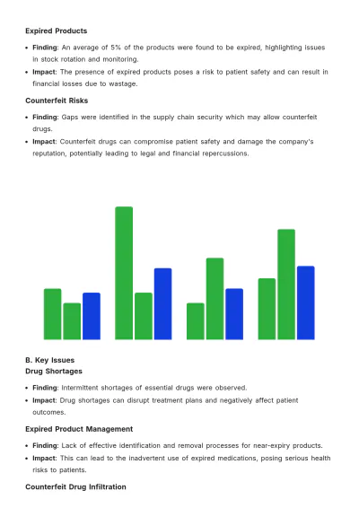 Free Stock Audit Report of Pharmaceutical Company Template to Edit Online