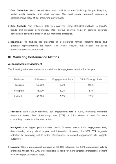 Free Architecture Marketing Report Template to Edit Online