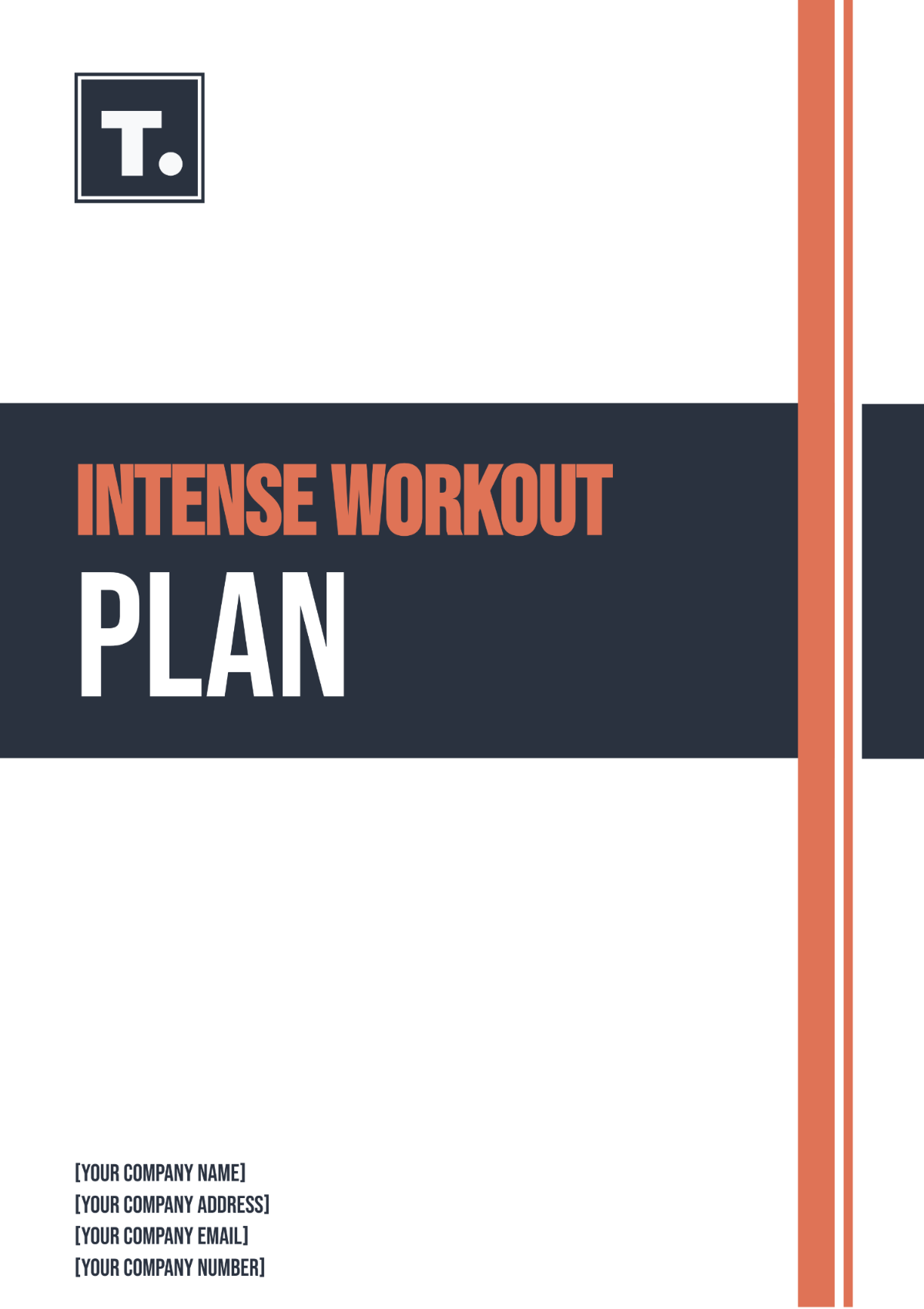 Intense Workout Plan Template