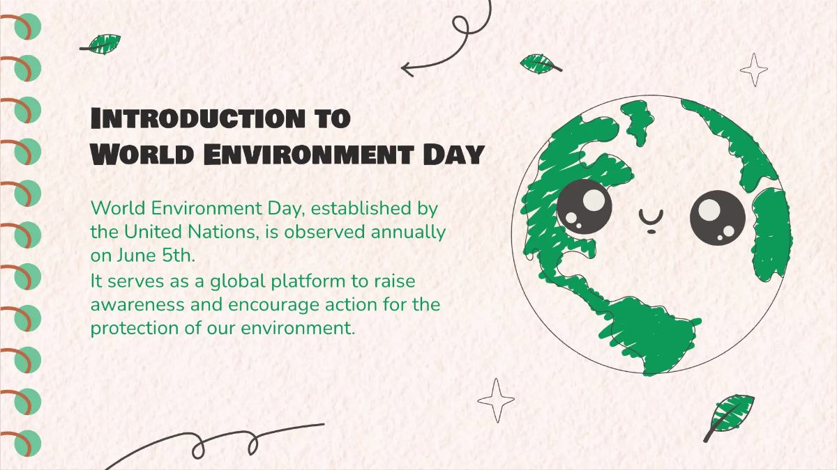 Free World Environment Day Class Presentation Template to Edit Online