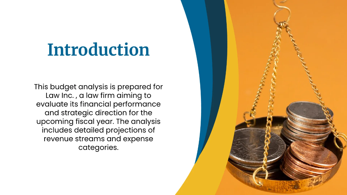 Free Law Firm Budget Presentation Template to Edit Online