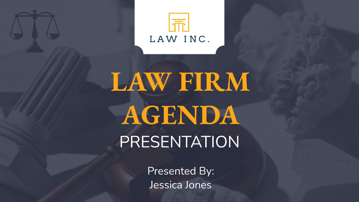 Law Firm Agenda Presentation