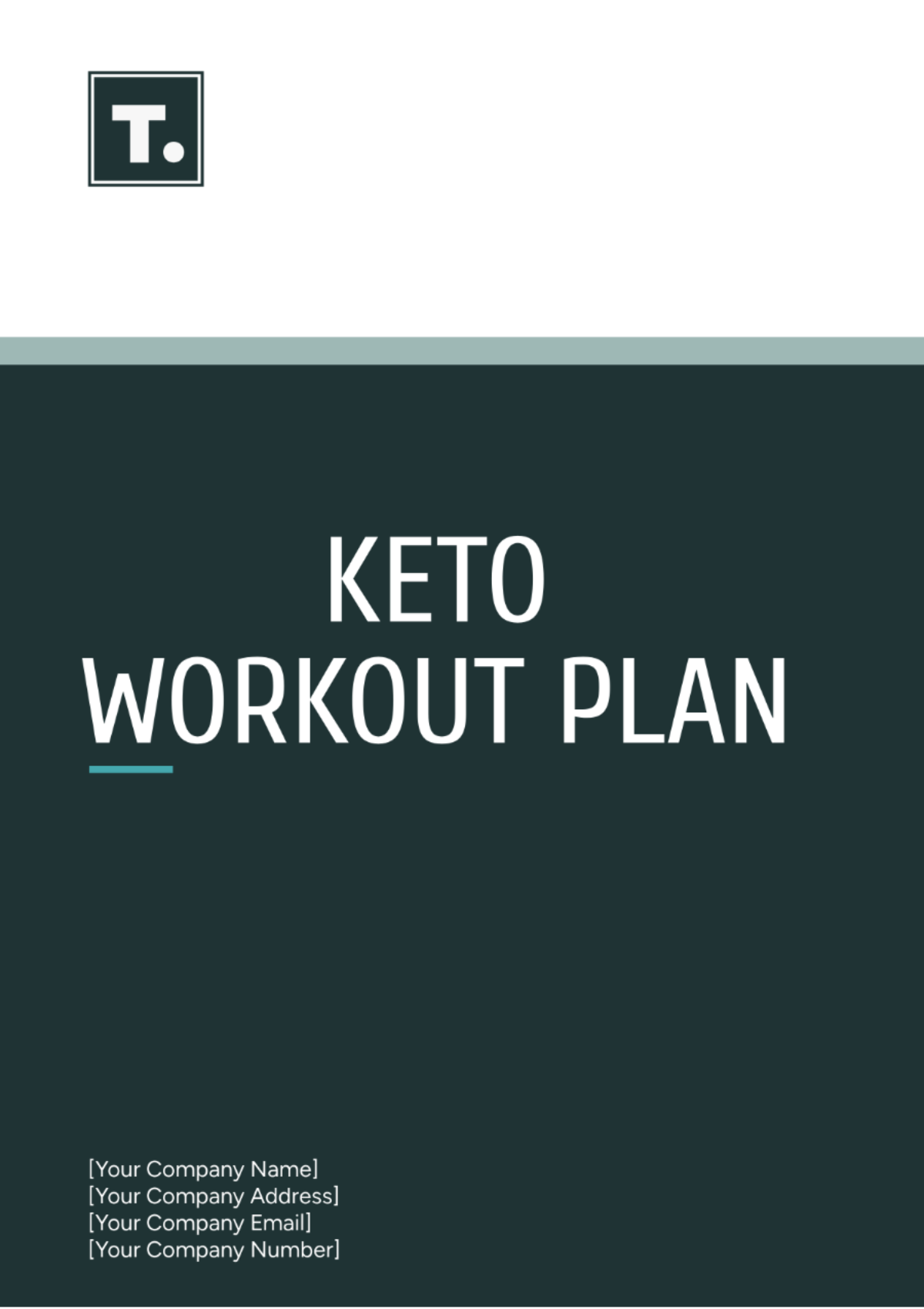 Keto Workout Plan Template