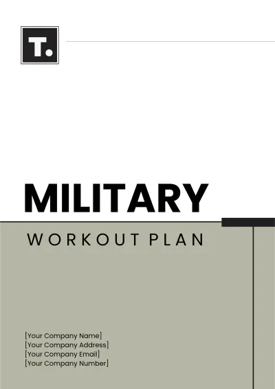 Free Military Workout Plan Template to Edit Online