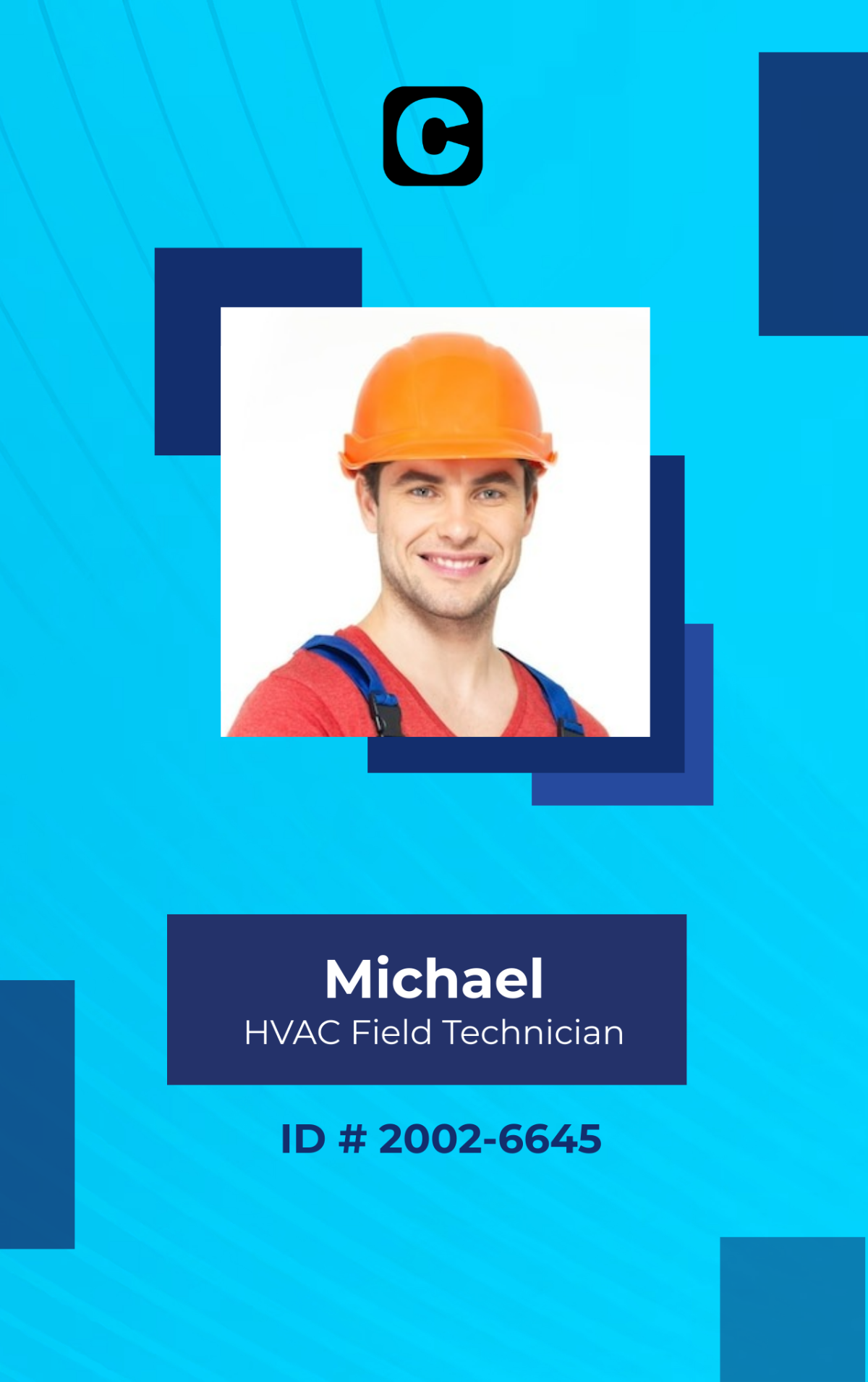 HVAC Field Technician ID Card