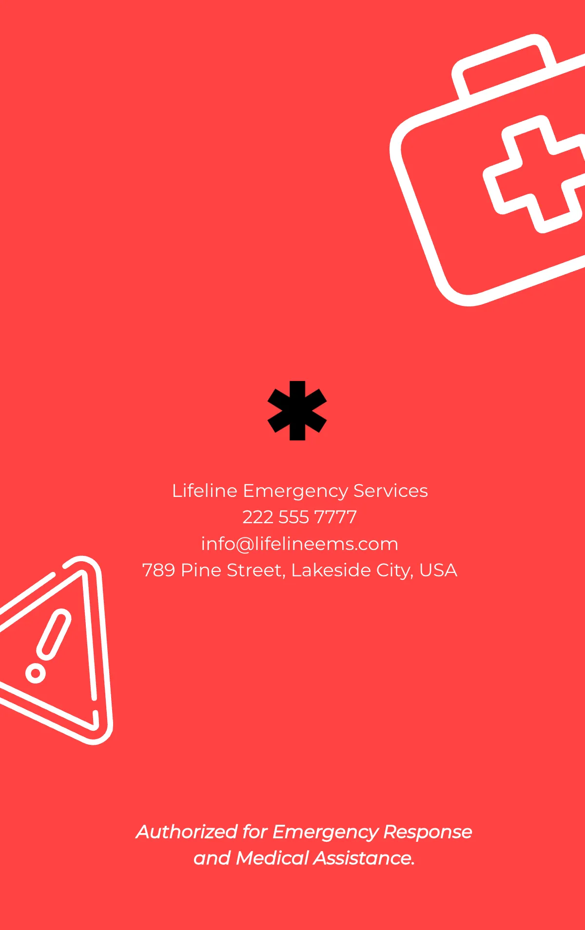 Free Emergency Responder ID Card Template to Edit Online