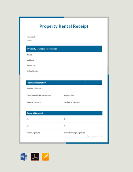 255 receipt templates free downloads template net