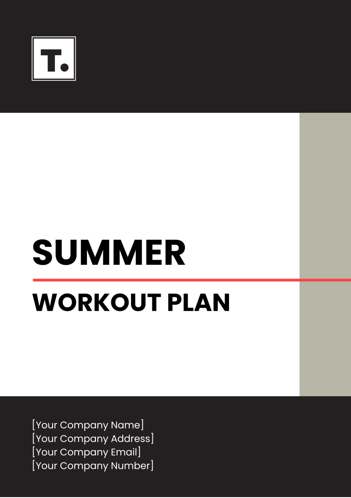 Summer Workout Plan Template