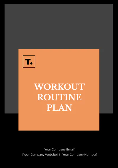 Free Workout Routine Plan Template to Edit Online