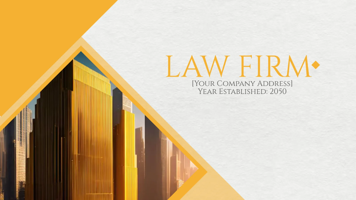 Free Law Firm Introduction Presentation Template to Edit Online