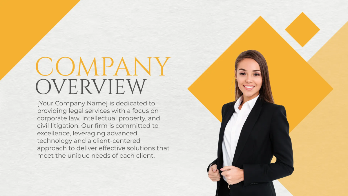 Free Law Firm Introduction Presentation Template to Edit Online