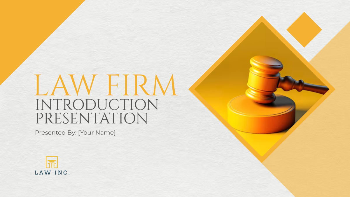 Law Firm Introduction Presentation