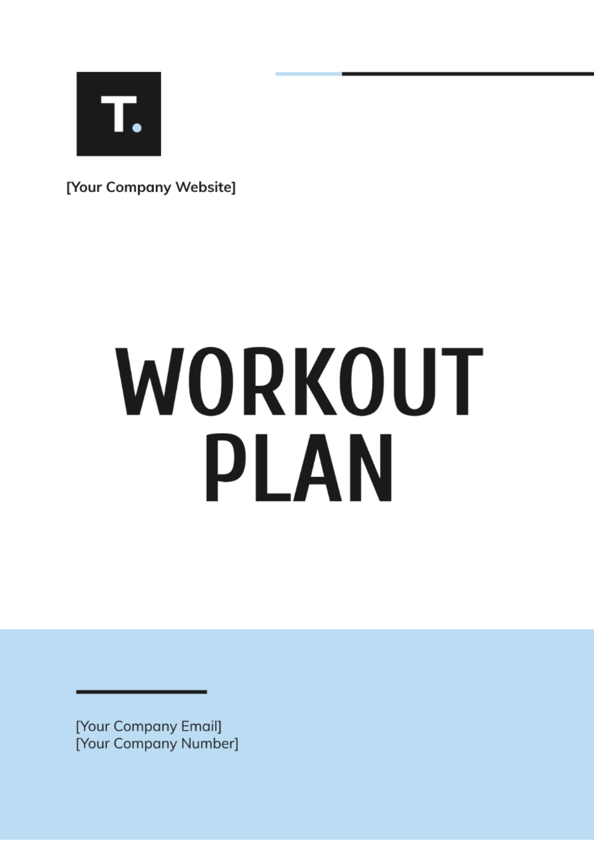 Workout Plan Template