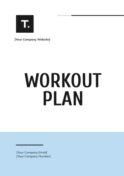 Free Workout Plan Template to Edit Online