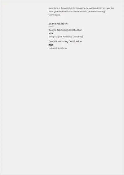 Free First Year Student ATS Resume Template, AI Resume Builder