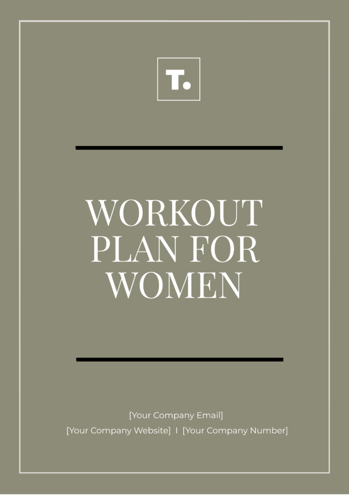 Workout Plan for Women Template