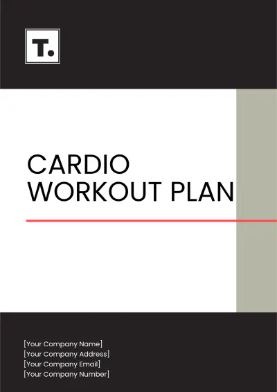 Free Cardio Workout Plan Template to Edit Online