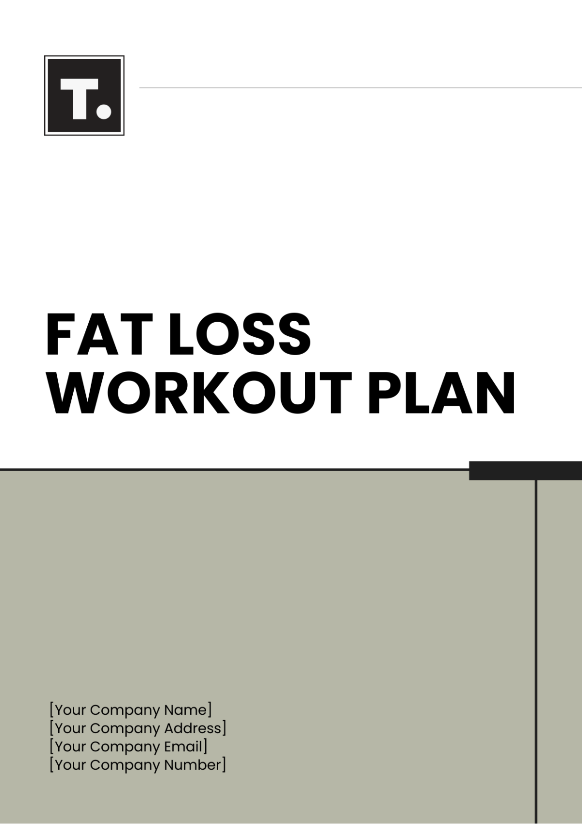 Fat Loss Workout Plan Template