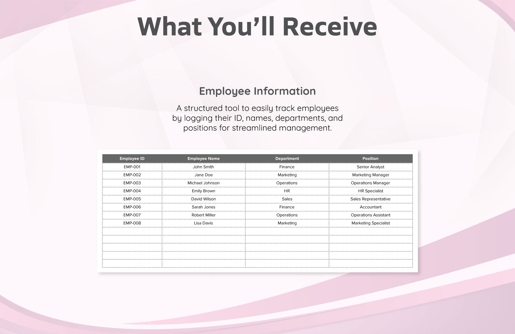 Employee Payroll Accounting Settlement Tracking Template