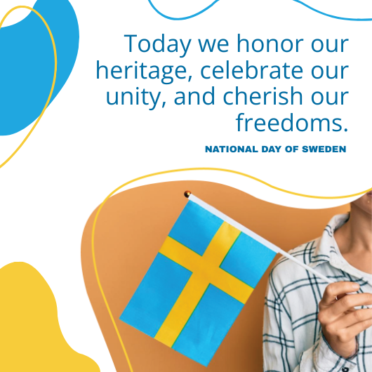 National Day of Sweden LinkedIn Post
