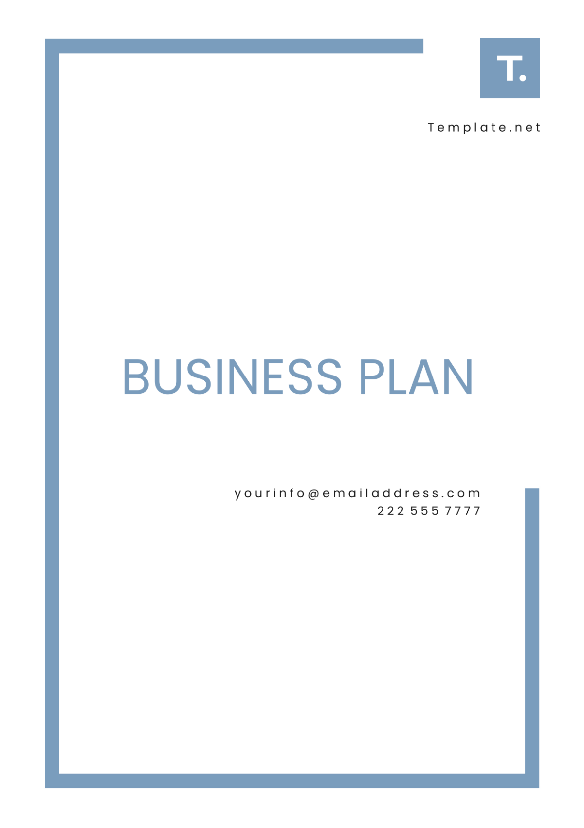 Business Plan Template - Edit Online & Download