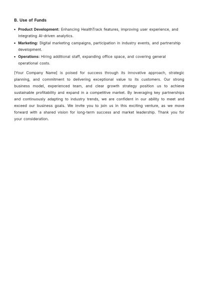 Free Business Plan Template to Edit Online