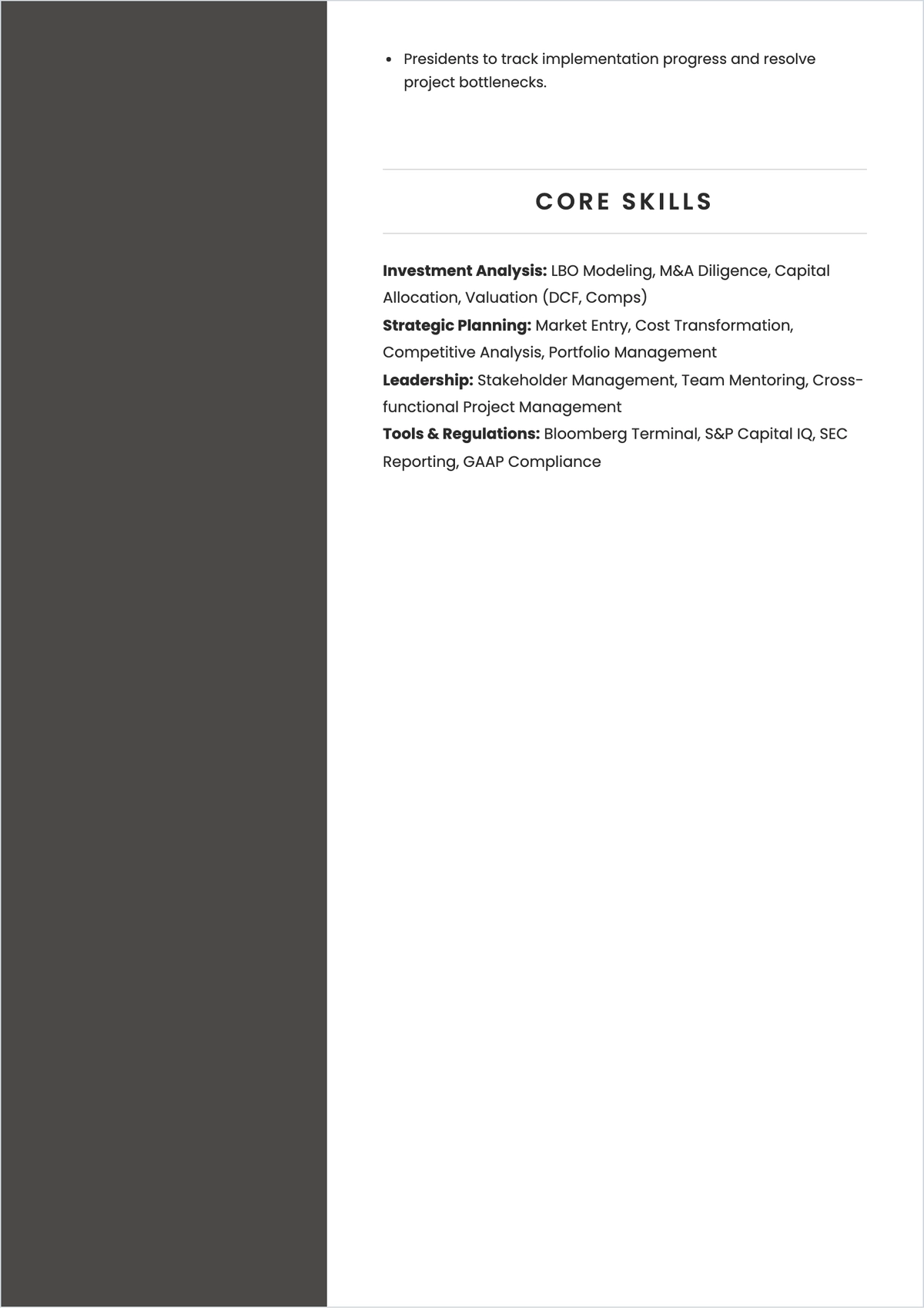 Free Harvard MBA Student ATS Resume Template, AI Resume Builder