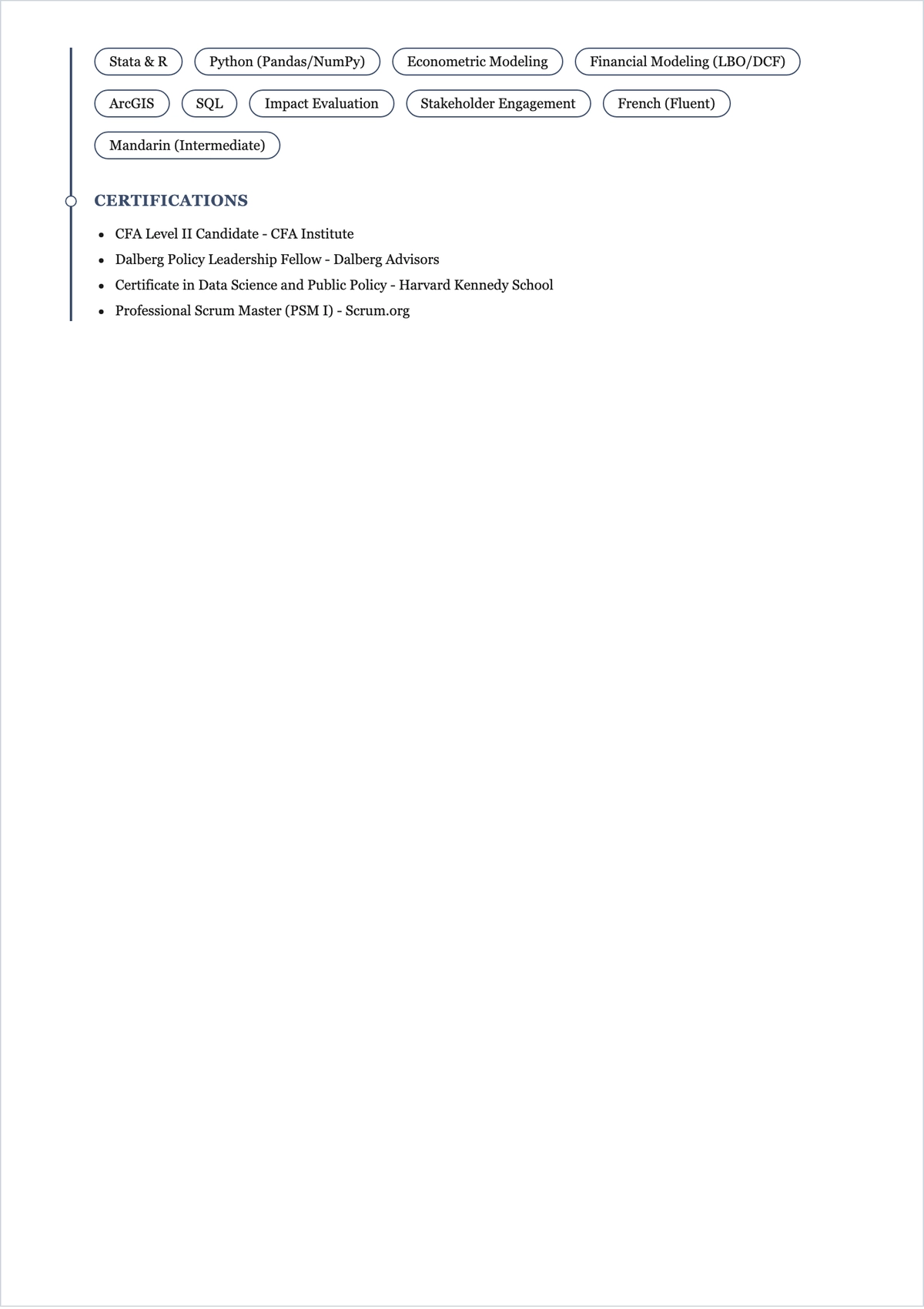 Free Masters Student ATS Resume Template, AI Resume Builder