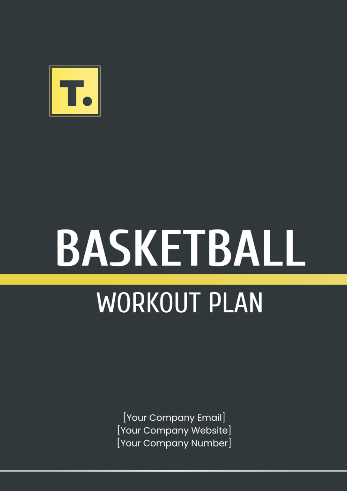 Basketball Workout Plan Template