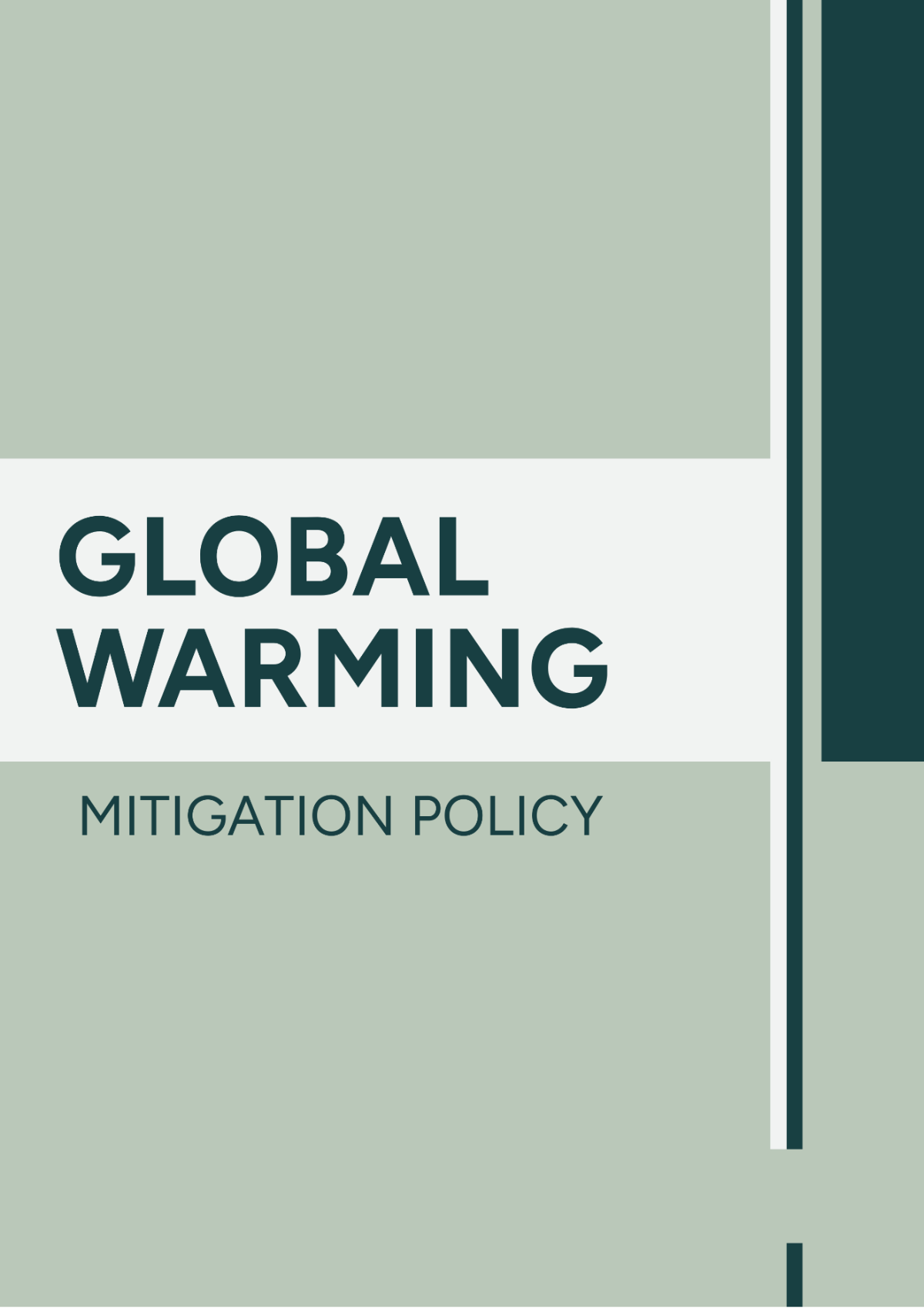 Global Warming Mitigation Policy - Edit Online & Download