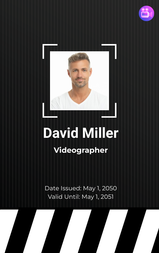 Videographer ID Card