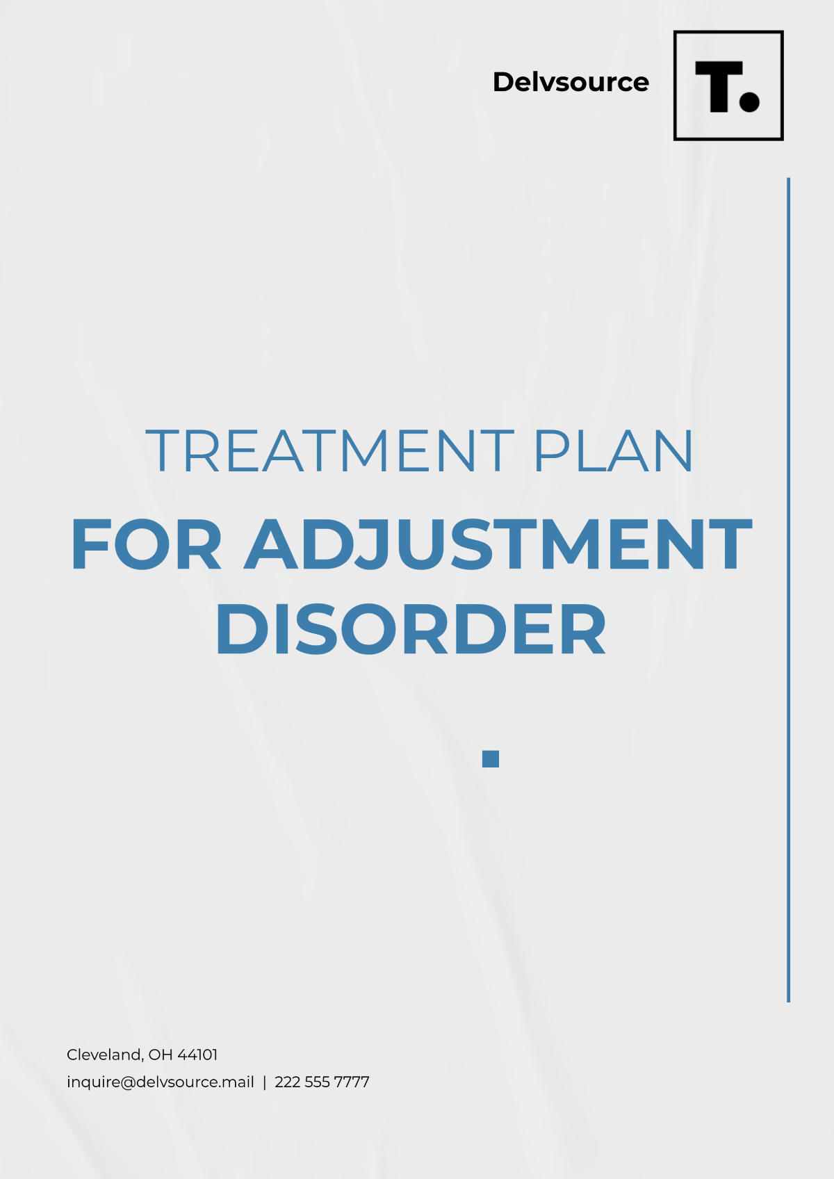 Treatment Plan For Adjustment Disorder Template - Edit Online & Download