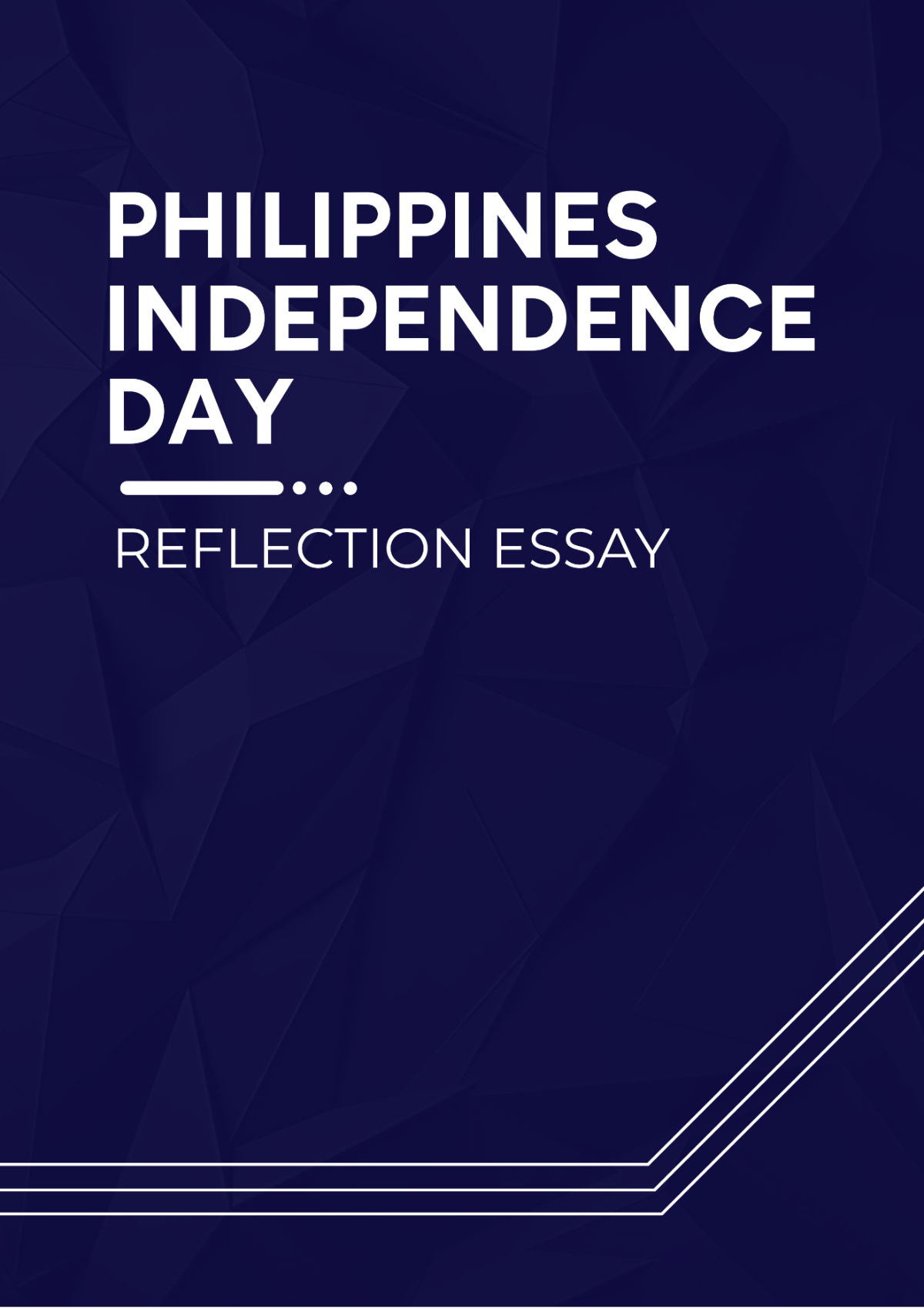 Philippines Independence Day Reflection Essay - Edit Online & Download