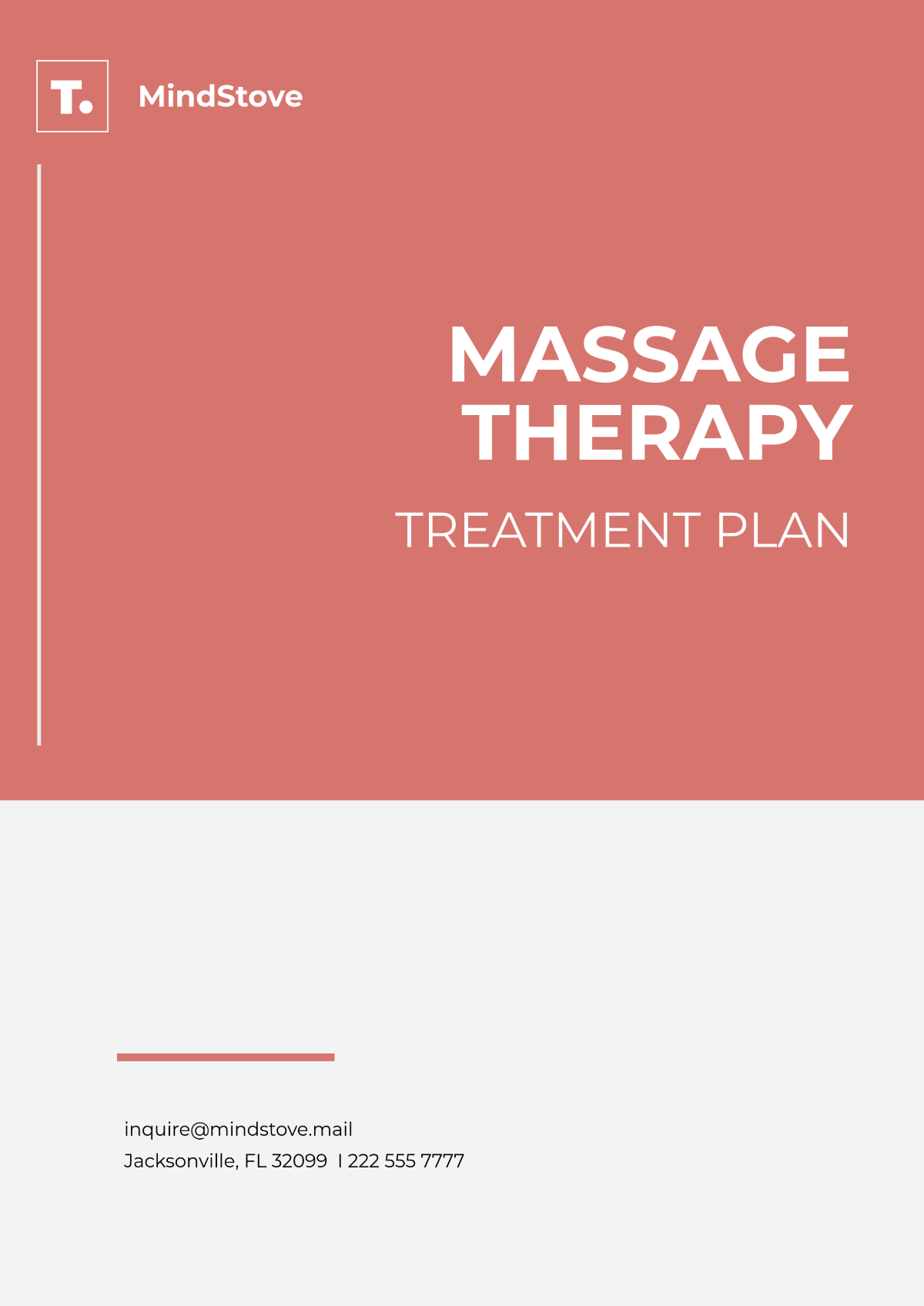 Massage Therapy Treatment Plan Template - Edit Online & Download