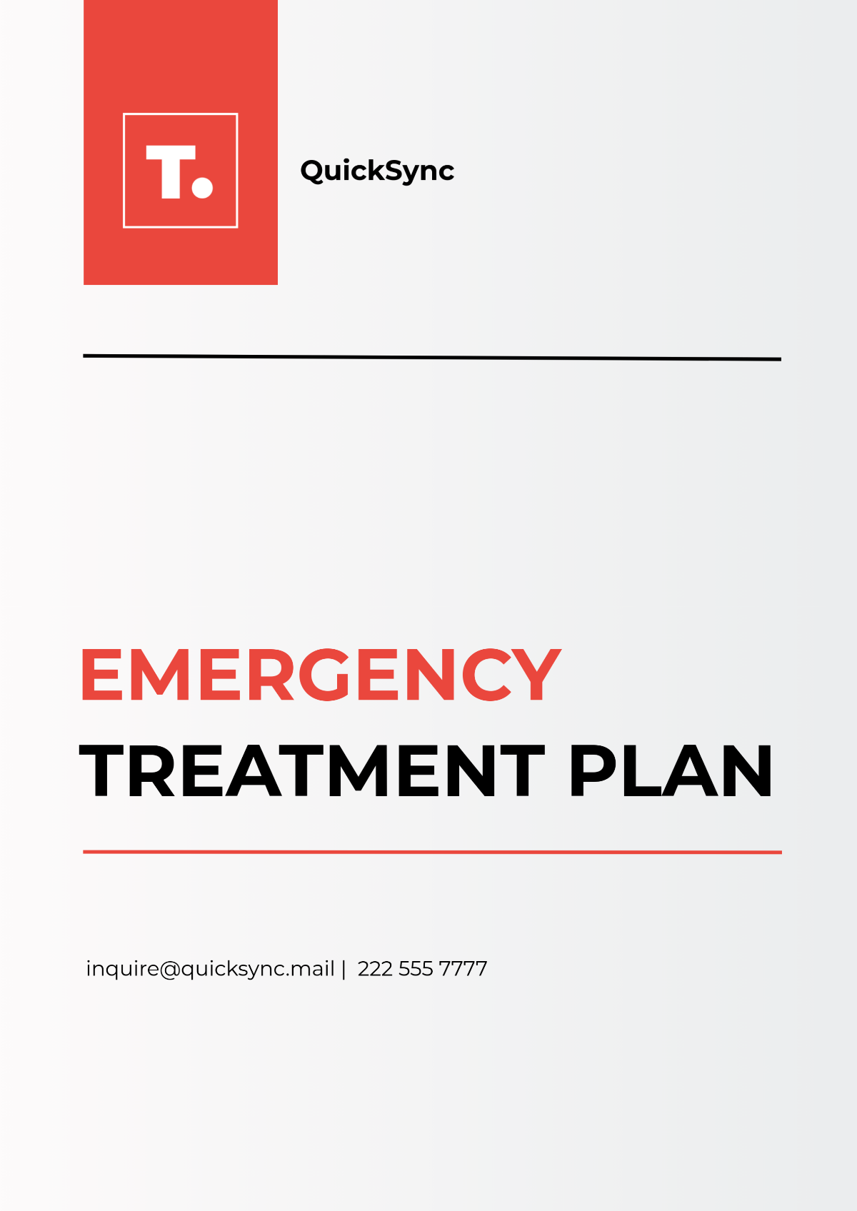 Emergency Treatment Plan Template - Edit Online & Download