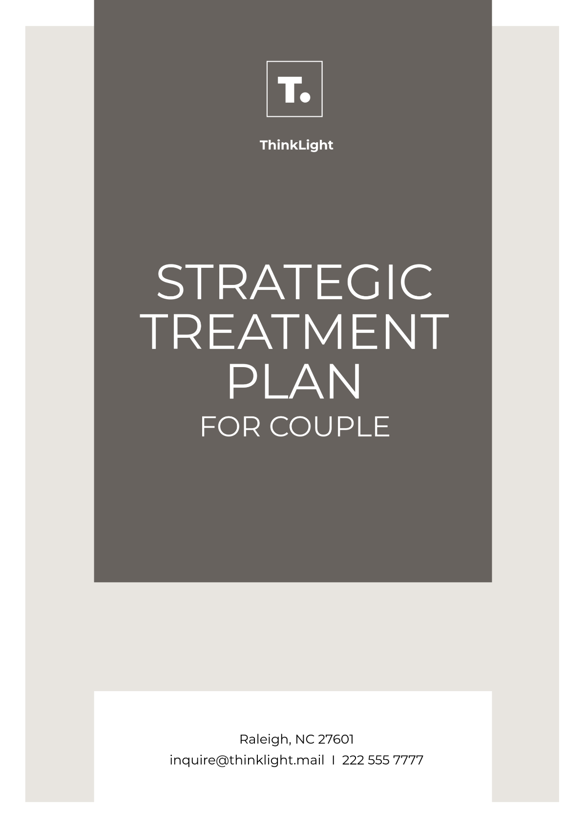 Strategic Treatment Plan With Couple Template - Edit Online & Download