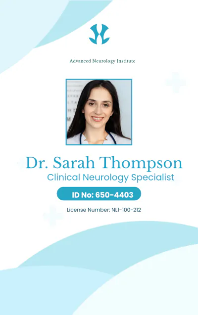 Free Neurologist ID Card to Edit Online