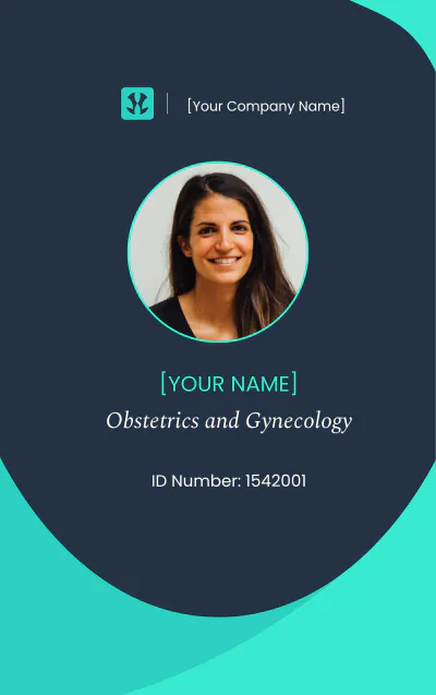 Free Obstetricians and Gynecologists ID Card to Edit Online
