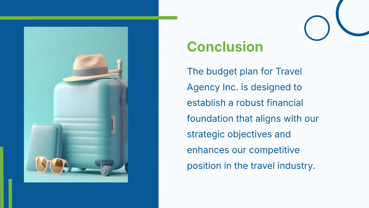 Free Travel Agency Budget Presentation Template to Edit Online