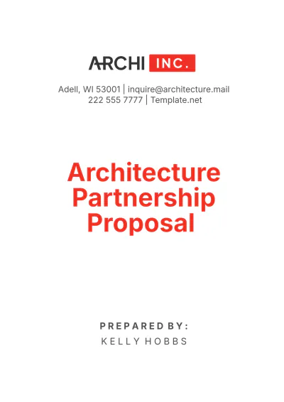 Free Architecture Partnership Proposal Template to Edit Online