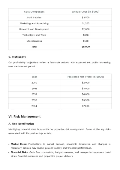 Free Architecture Partnership Proposal Template to Edit Online