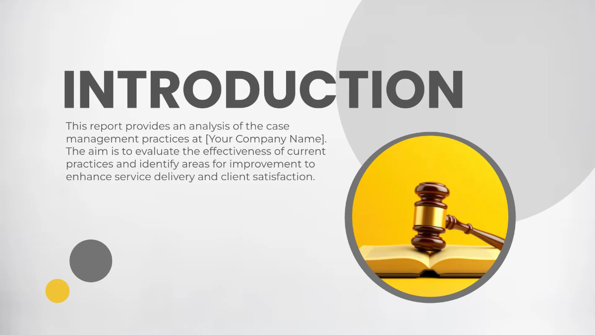 Free Law Firm Report Presentation Template to Edit Online