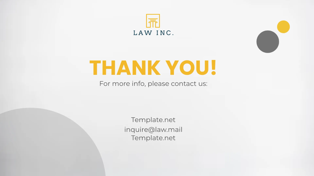 Free Law Firm Report Presentation Template to Edit Online