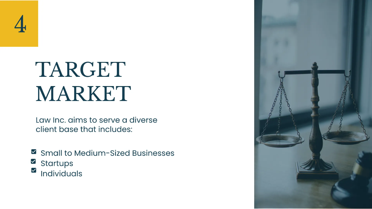 Free Law Firm Business Presentation Template to Edit Online