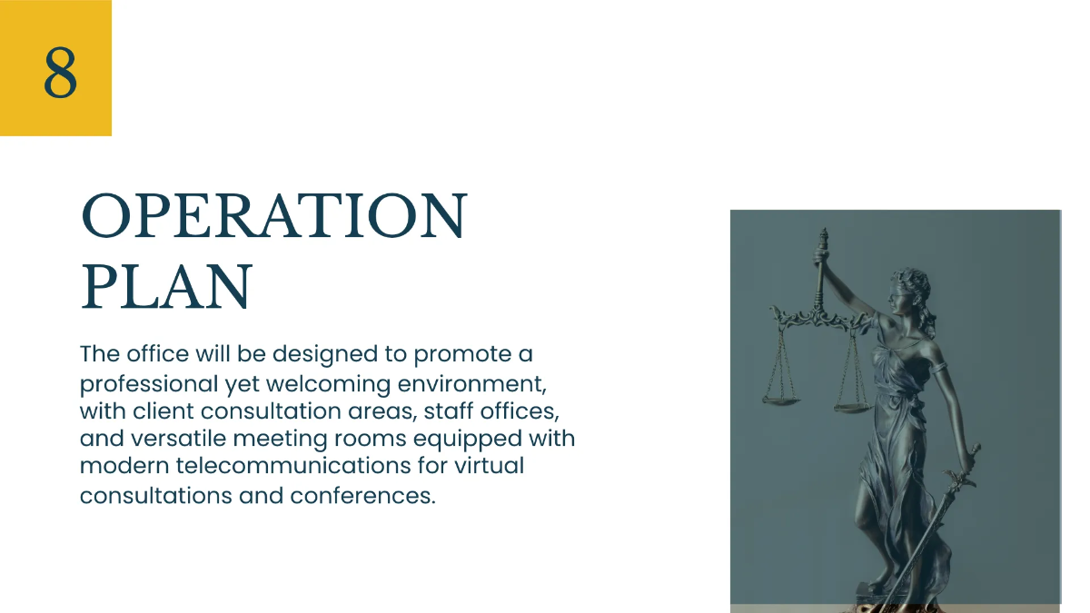 Free Law Firm Business Presentation Template to Edit Online